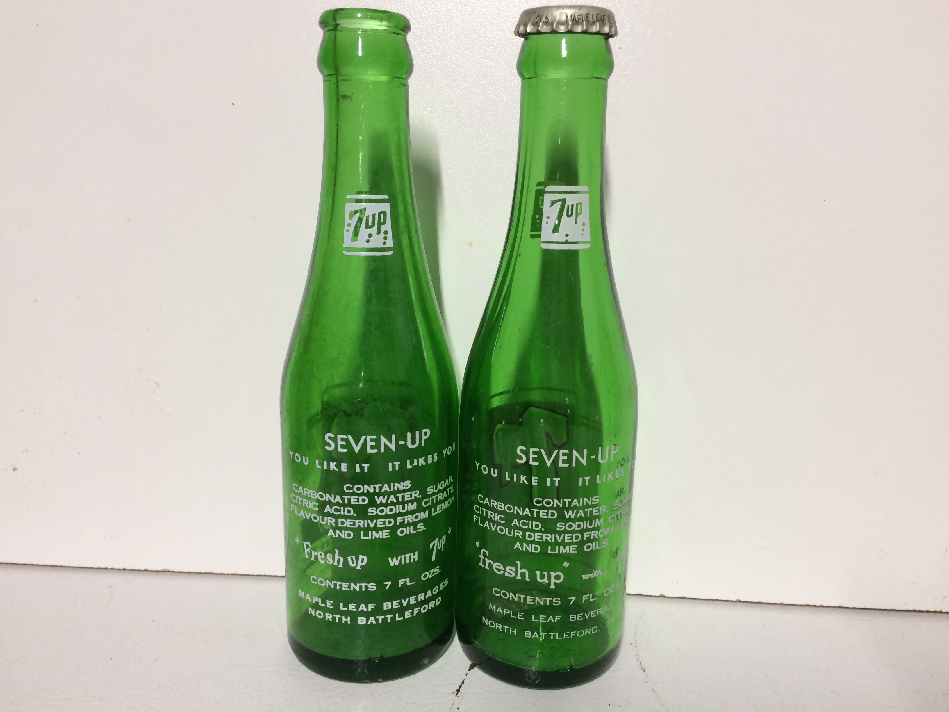 Seven Up 7-up Real Sugar Glass Bottle