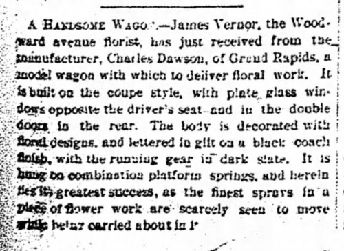 Vernor 1885 Wagon Floral Detroit Free Press May 10, 1885.jpg