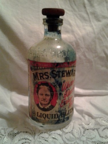 Mrs Stewart's Liquid Bluing Bottle from the 1930's